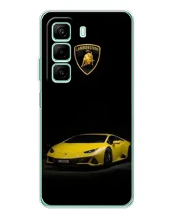 Чехол для Xiaomi Redmi Note 15R с картинкой «Lamborghini желтый акцент»