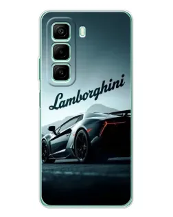 Чехол для Xiaomi Redmi Note 15R с картинкой «Классическая надпись Lamborghini»