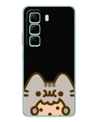 Чехол для Xiaomi Redmi Note 15R с картинкой «Пушин на черном» Чехол для Xiaomi Redmi Note 15R с картинкой «Пушин на черном»