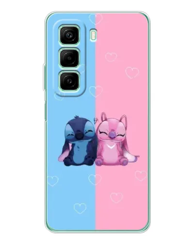Чехол для Xiaomi Redmi Note 15R с картинкой «Stitch и Angel Love» Чехол для Xiaomi Redmi Note 15R с картинкой «Stitch и Angel Love»