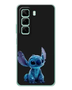 Чехол для Xiaomi Redmi Note 15R с картинкой «Стич на черном»