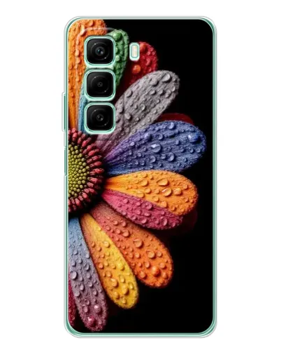 Чехол для Xiaomi Redmi Note 15R с картинкой «Радужный цветок»