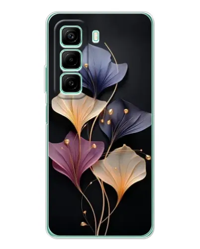 Чехол для Xiaomi Redmi Note 15R с картинкой «Лиловые цветы грации»