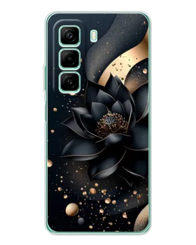 Чехол для Xiaomi Redmi Note 15R с картинкой «Черный лотос»
