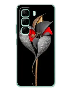 Чехол для Xiaomi Redmi Note 15R с картинкой «Серебряный фантазийный цветок» Чехол для Xiaomi Redmi Note 15R с картинкой «Серебряный фантазийный цветок»