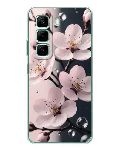 Чохол для Xiaomi Redmi Note 15R з картинкою «Ніжня сакура та краплі» Чохол для Xiaomi Redmi Note 15R з картинкою «Ніжня сакура та краплі»
