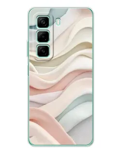 Чехол для Xiaomi Redmi Note 15R с картинкой «Пастельные нежные волны»