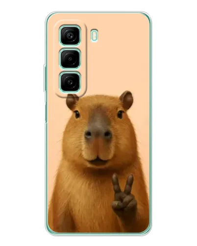 Чехол для Xiaomi Redmi Note 15R с картинкой «Капибара виктория»