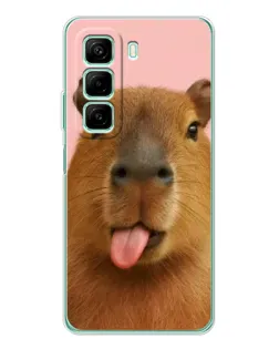 Чехол для Xiaomi Redmi Note 15R с картинкой «Капибара с языком» Чехол для Xiaomi Redmi Note 15R с картинкой «Капибара с языком»