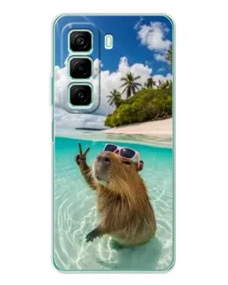 Чехол для Xiaomi Redmi Note 15R с картинкой «Капибара на море» Чехол для Xiaomi Redmi Note 15R с картинкой «Капибара на море»