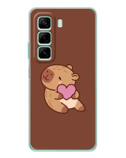 Чехол для Xiaomi Redmi Note 15R с картинкой «Капибара с сердцем» Чехол для Xiaomi Redmi Note 15R с картинкой «Капибара с сердцем»