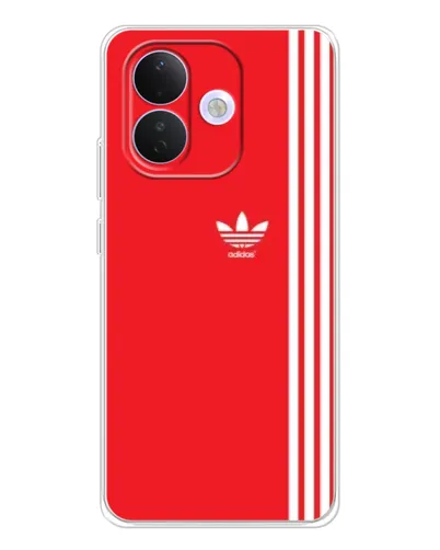 Чохол для Xiaomi Redmi Note 17 Pro з картинкою «Червоний мінімалізм Adidas»