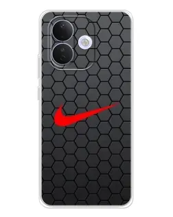 Чохол для Xiaomi Redmi Note 17 Pro з картинкою «Nike — карбонова сітка»