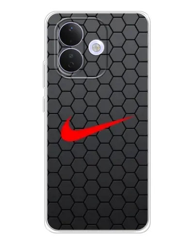 Чехол для Xiaomi Redmi Note 17 Pro с картинкой «Nike — карбоновая сетка»