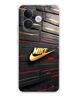 Чохол для Xiaomi Redmi Note 17 Pro з картинкою «Золотий Nike на металі»