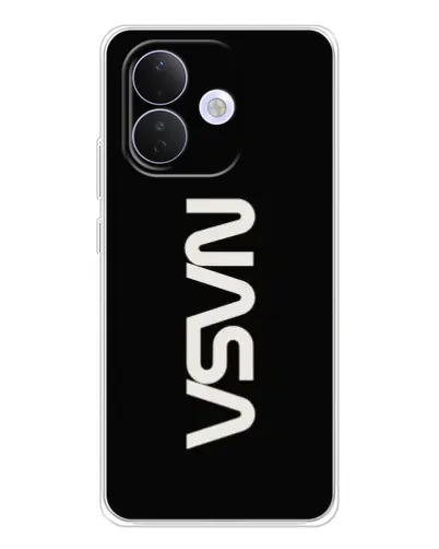 Чехол для Xiaomi Redmi Note 17 Pro с картинкой «NASA — вертикальный логотип»