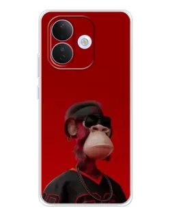 Чохол для Xiaomi Redmi Note 17 Pro з картинкою «Bored Ape в червоному»