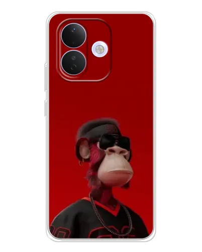 Чехол для Xiaomi Redmi Note 17 Pro с картинкой «Bored Ape в красном»
