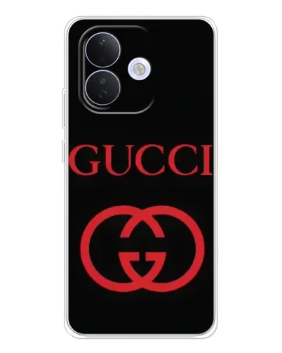 Чехол для Xiaomi Redmi Note 17 Pro с картинкой «Gucci — красный логотип»