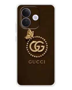 Чехол для Xiaomi Redmi Note 17 Pro с картинкой «Gucci — золотая бабочка» Чехол для Xiaomi Redmi Note 17 Pro с картинкой «Gucci — золотая бабочка»