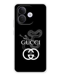 Чехол для Xiaomi Redmi Note 17 Pro с картинкой «Gucci — серебряная змея» Чехол для Xiaomi Redmi Note 17 Pro с картинкой «Gucci — серебряная змея»