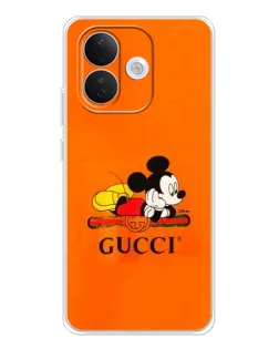 Чехол для Xiaomi Redmi Note 17 Pro с картинкой «Микки Маус Gucci — оранж» Чехол для Xiaomi Redmi Note 17 Pro с картинкой «Микки Маус Gucci — оранж»