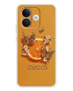 Чехол для Xiaomi Redmi Note 17 Pro с картинкой «Gucci — золотые бабочки» Чехол для Xiaomi Redmi Note 17 Pro с картинкой «Gucci — золотые бабочки»