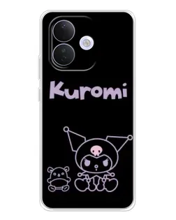 Чохол для Xiaomi Redmi Note 17 Pro з картинкою «Kuromi — чорний мінімалізм»