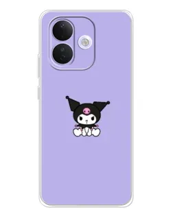 Чохол для Xiaomi Redmi Note 17 Pro з картинкою «Kuromi — фіолетовий мінімалізм»
