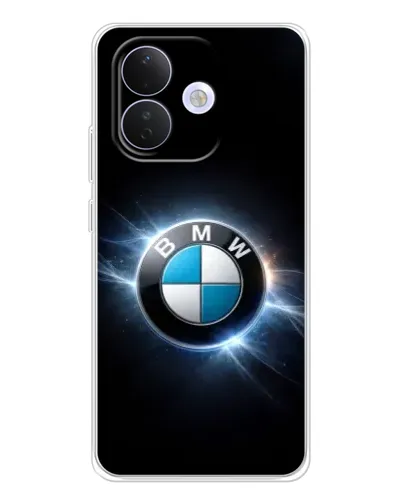 Чехол для Xiaomi Redmi Note 17 Pro с картинкой «BMW — неоновое сияние»