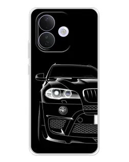 Чохол для Xiaomi Redmi Note 17 Pro з картинкою «Темний силует BMW»