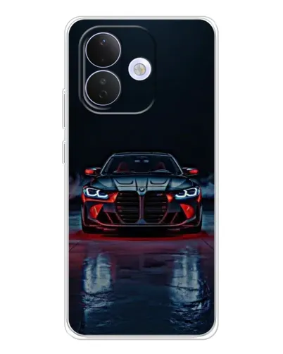Чехол для Xiaomi Redmi Note 17 Pro с картинкой «BMW на мокрой дороге»