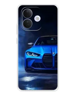 Чохол для Xiaomi Redmi Note 17 Pro з картинкою «Блакитна BMW M4»