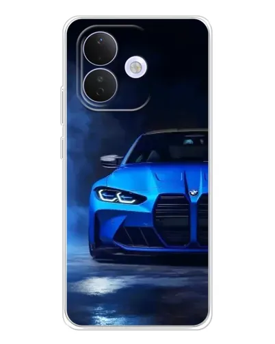 Чехол для Xiaomi Redmi Note 17 Pro с картинкой «Голубая BMW M4»