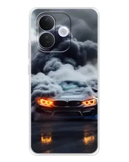 Чохол для Xiaomi Redmi Note 17 Pro з картинкою «BMW у диму»