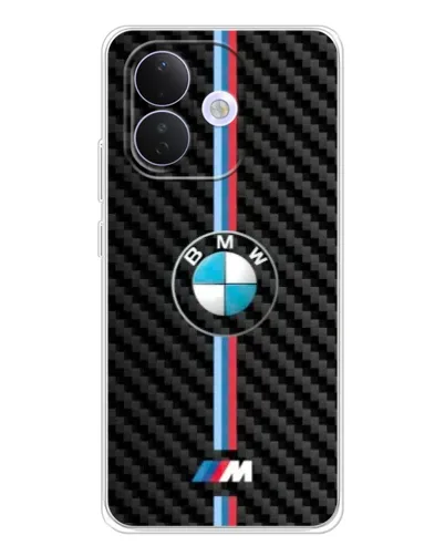 Чехол для Xiaomi Redmi Note 17 Pro с картинкой «Эмблема BMW и карбон»