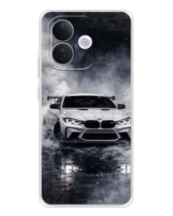 Чохол для Xiaomi Redmi Note 17 Pro з картинкою «BMW крізь туман»