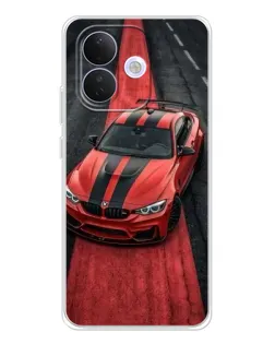 Чохол для Xiaomi Redmi Note 17 Pro з картинкою «BMW на червоній доріжці»