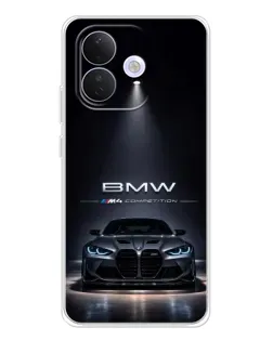 Чохол для Xiaomi Redmi Note 17 Pro з картинкою «BMW крізь нічне місто»