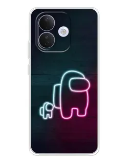 Чохол для Xiaomi Redmi Note 17 Pro з картинкою «Among Us неон-арт»