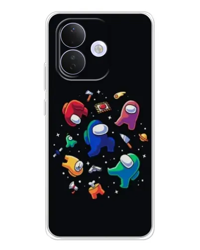 Чехол для Xiaomi Redmi Note 17 Pro с картинкой «Among Us космос»