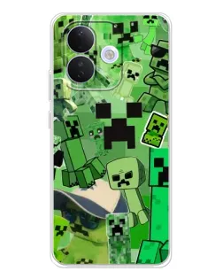 Чохол для Xiaomi Redmi Note 17 Pro з картинкою «Кріпери Minecraft»