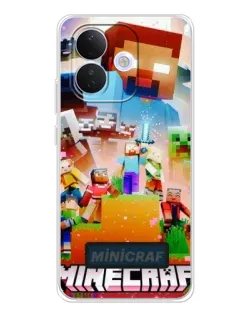 Чохол для Xiaomi Redmi Note 17 Pro з картинкою «Minecraft герої гри»
