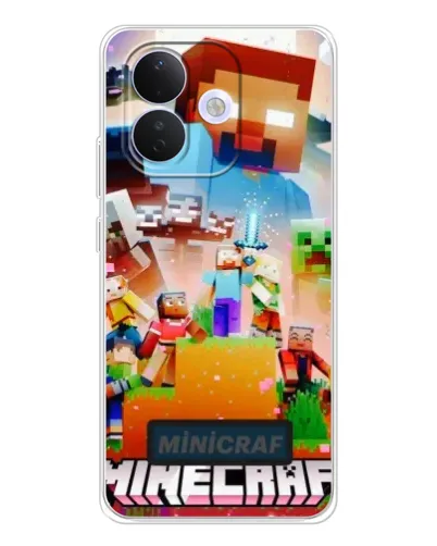 Чехол для Xiaomi Redmi Note 17 Pro с картинкой «Minecraft герои игры»