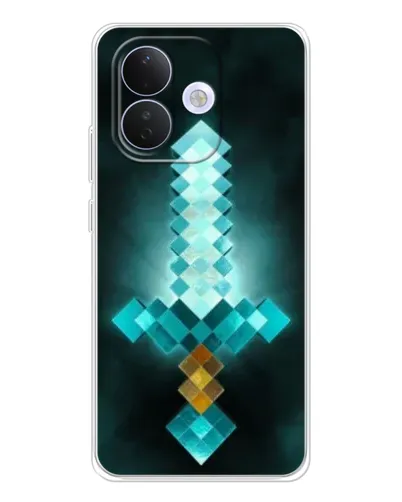 Чехол для Xiaomi Redmi Note 17 Pro с картинкой «Алмазный меч неон»