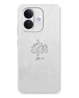 Чохол для Xiaomi Redmi Note 17 Pro з картинкою «Івана 3:16 Хрест»