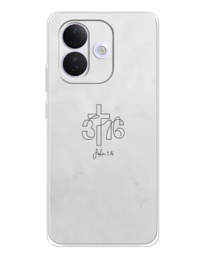 Чохол для Xiaomi Redmi Note 17 Pro з картинкою «Івана 3:16 Хрест»