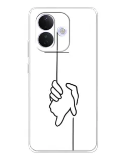 Чохол для Xiaomi Redmi Note 17 Pro з картинкою «Рука тримає»