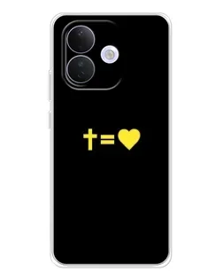 Чохол для Xiaomi Redmi Note 17 Pro з картинкою «Серце та Хрест»