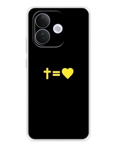 Чохол для Xiaomi Redmi Note 17 Pro з картинкою «Серце та Хрест»